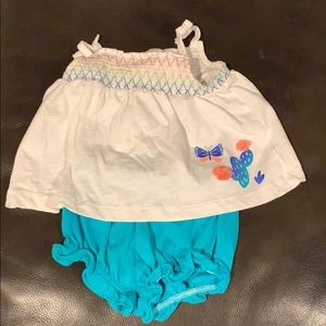 Gymboree matching bloomer and top set